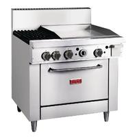 Thor 2 Burner Natural Gas Oven Freestanding Range with Griddle Plate