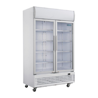 Polar G-Series Hinged Door Upright Display Cooler with Light Box 950Ltr