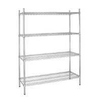 Vogue 4 Tier Wire Shelving Kit 1525x460mm