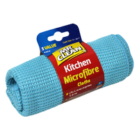 Kitchen Microfibre Cloths 3Pk