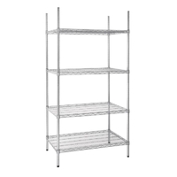 Vogue 4 Tier Wire Shelving Kit 915x610mm