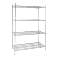 Vogue 4 Tier Wire Shelving Kit 1220x610mm