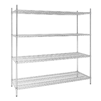 Vogue 4 Tier Wire Shelving Kit 1830x610mm